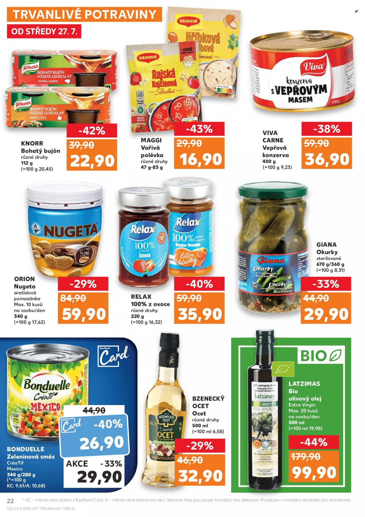 Leták Kaufland - 27.7.2022 - 2.8.2022. Strana 22