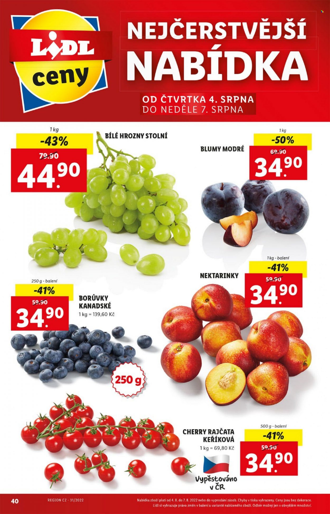 Leták Lidl - 1.8.2022 - 7.8.2022. Strana 40