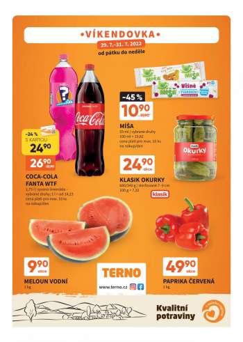 Leták coop TERNO - 29.7.2022 - 31.7.2022.
