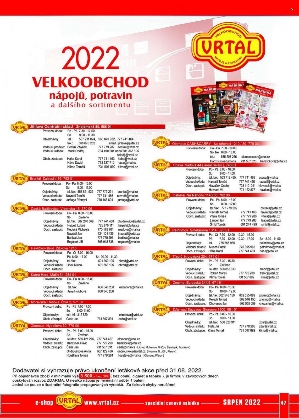 Leták Vrtal - 1.8.2022 - 31.8.2022. Strana 47