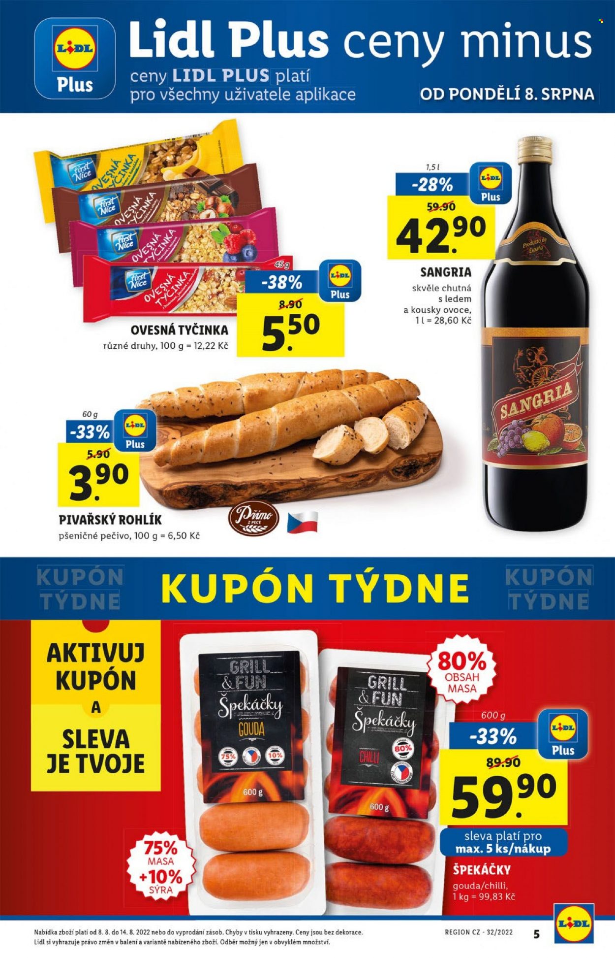 Leták Lidl - 8.8.2022 - 14.8.2022. Strana 5