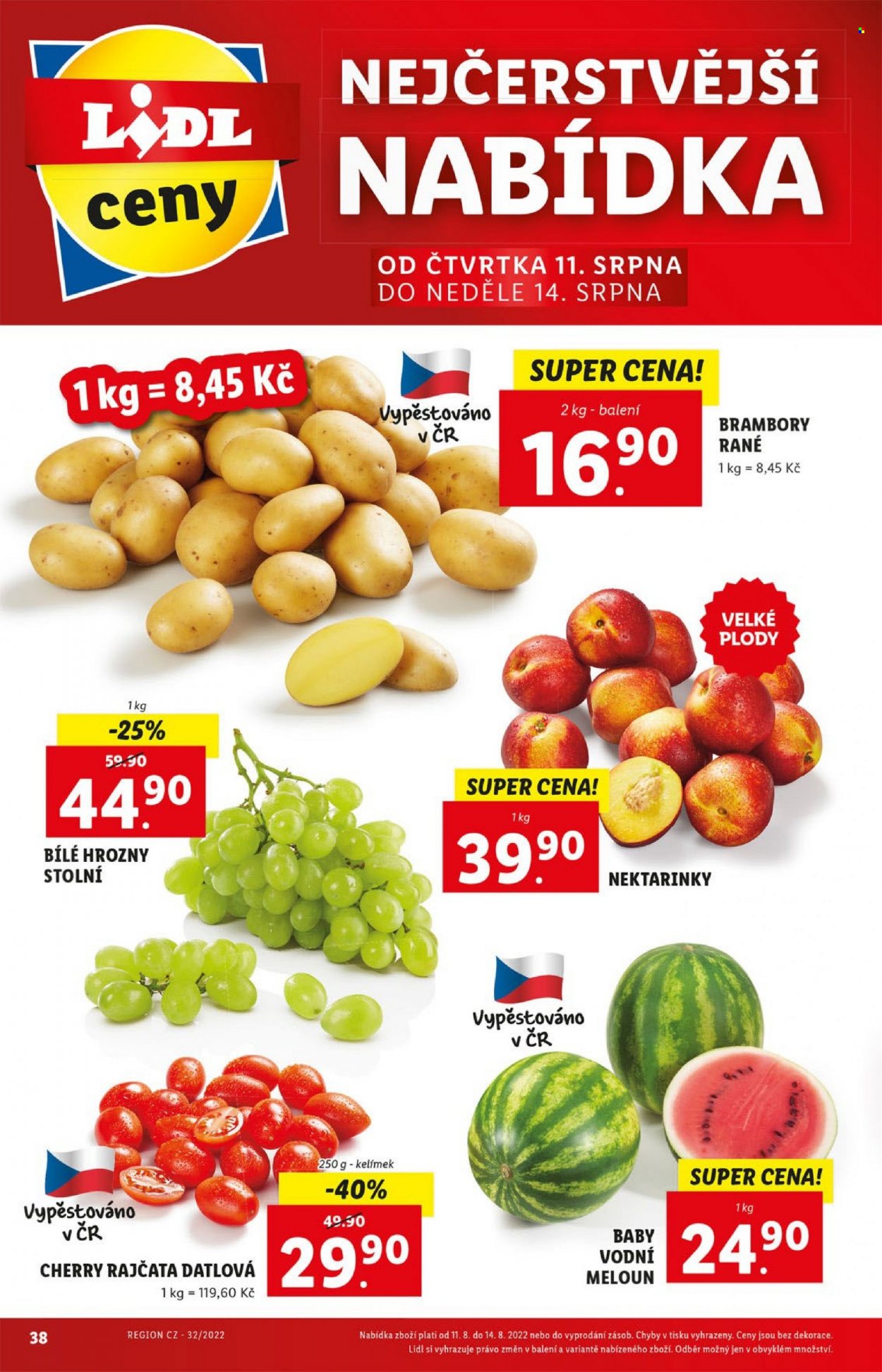 Leták Lidl - 8.8.2022 - 14.8.2022. Strana 38