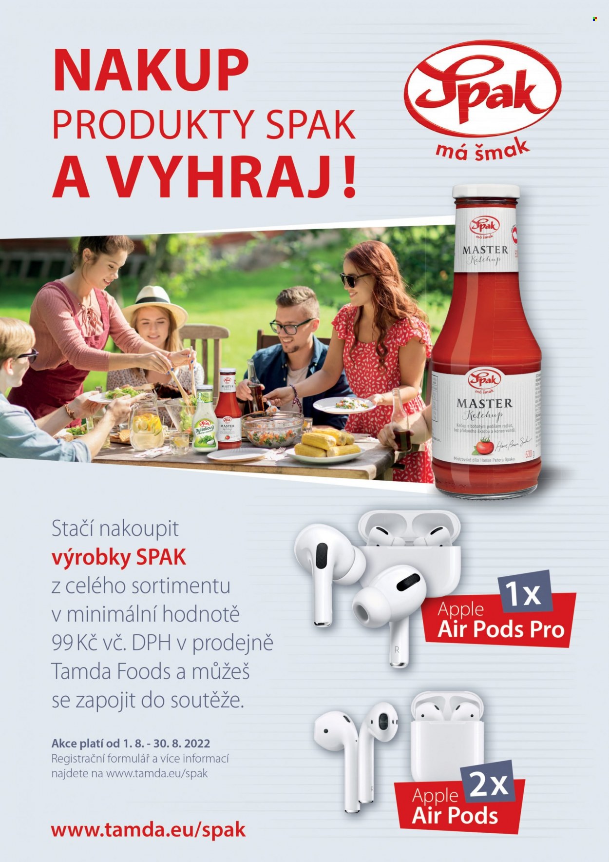thumbnail - Leták Tamda Foods - 3.8.2022 - 9.8.2022 - Produkty v akci - Spak, kečup, pivo. Strana 24.