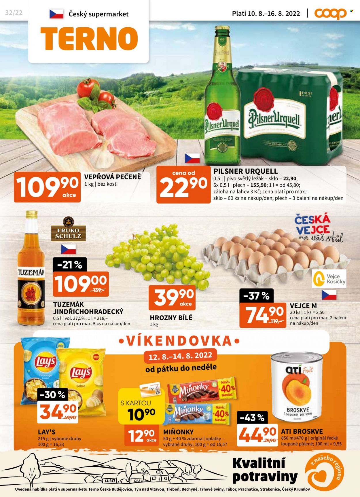 Leták coop TERNO - 10.8.2022 - 16.8.2022. Strana 1