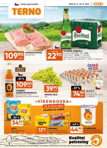 Leták coop TERNO - 10.8.2022 - 16.8.2022.