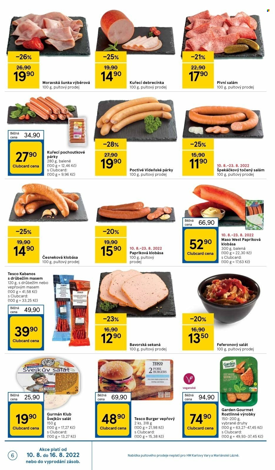 Leták TESCO - 10.8.2022 - 16.8.2022. Strana 6