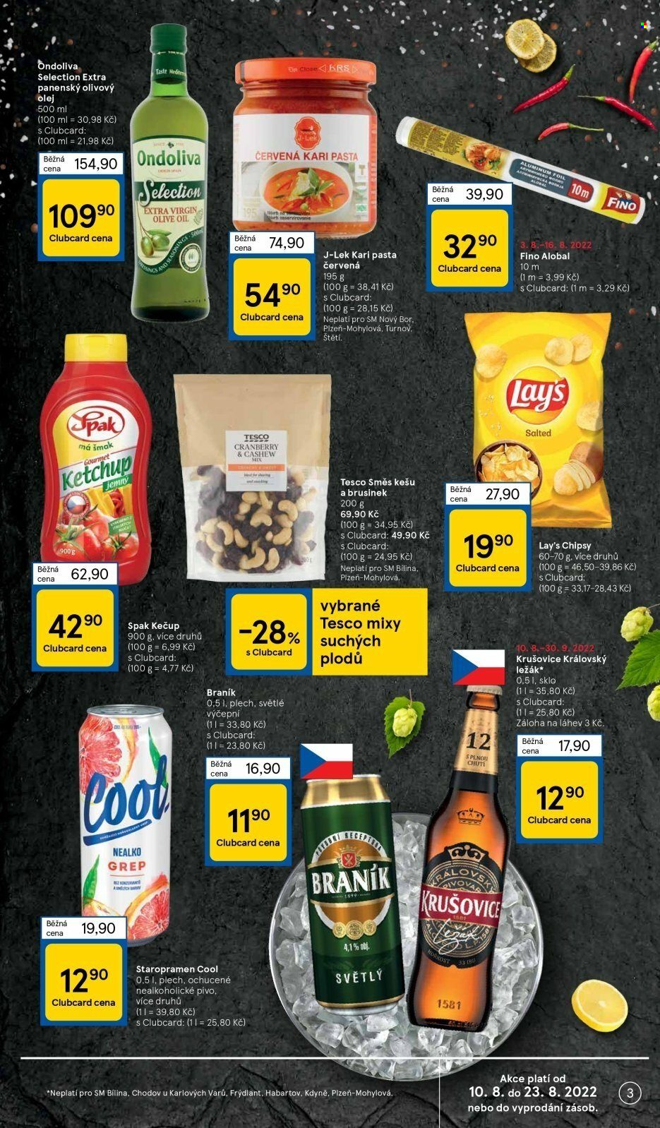 Leták TESCO supermarket - 10.8.2022 - 16.8.2022. Strana 3