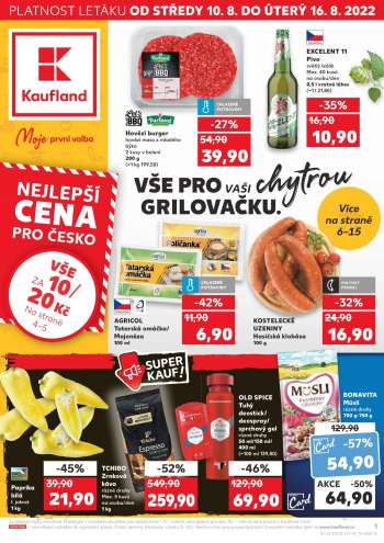 Leták Kaufland - 10.8.2022 - 16.8.2022.