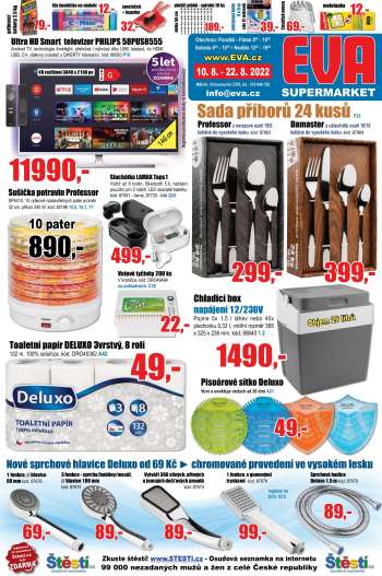 Leták EVA supermarket - 10.8.2022 - 22.8.2022.