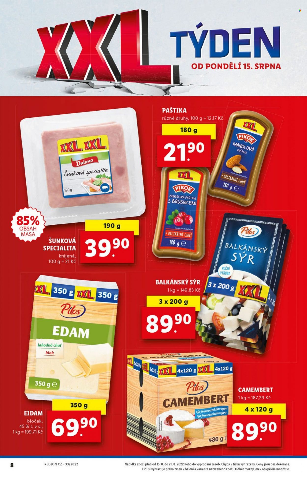 Leták Lidl - 15.8.2022 - 21.8.2022. Strana 8