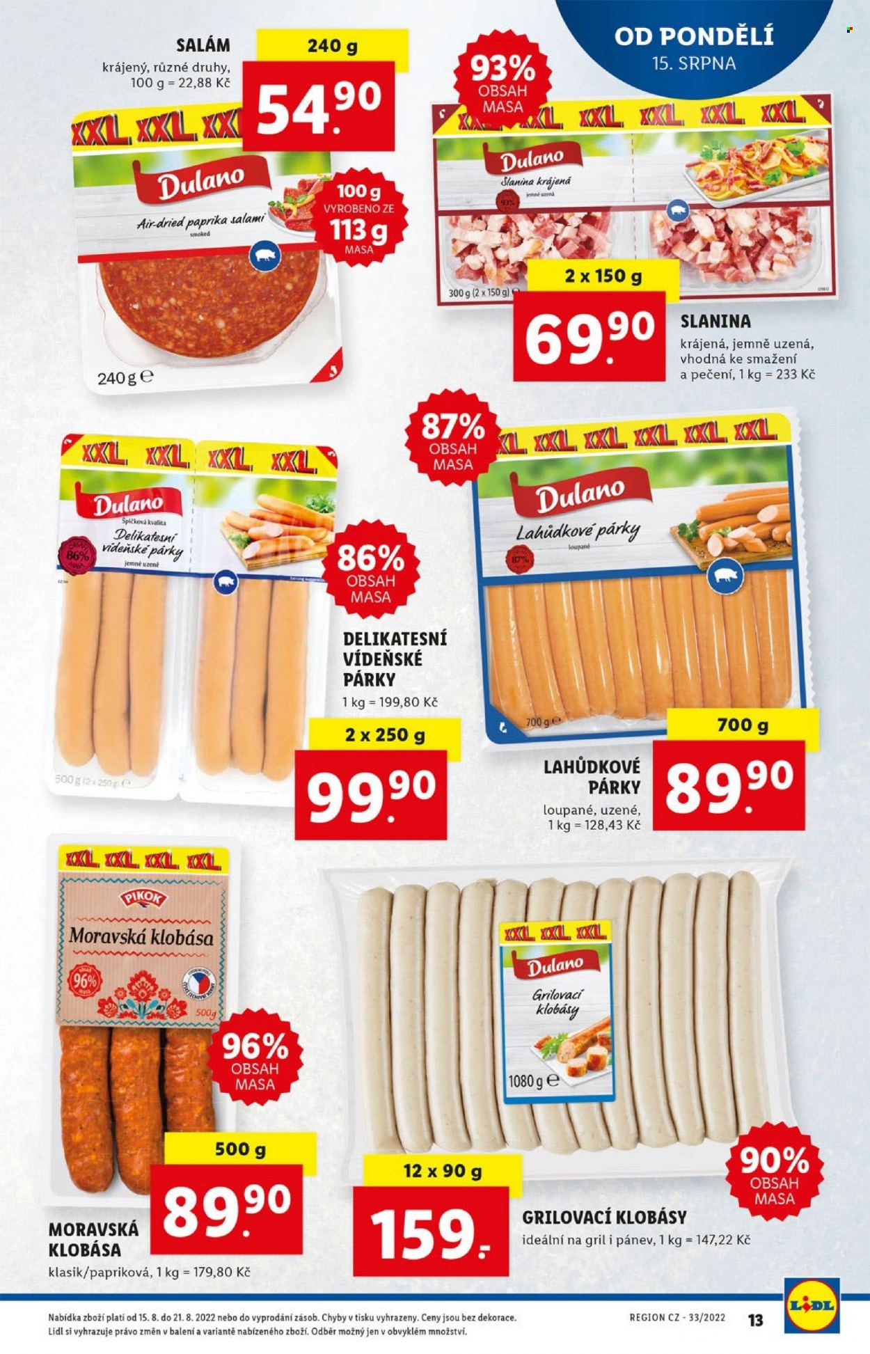 Leták Lidl - 15.8.2022 - 21.8.2022. Strana 13
