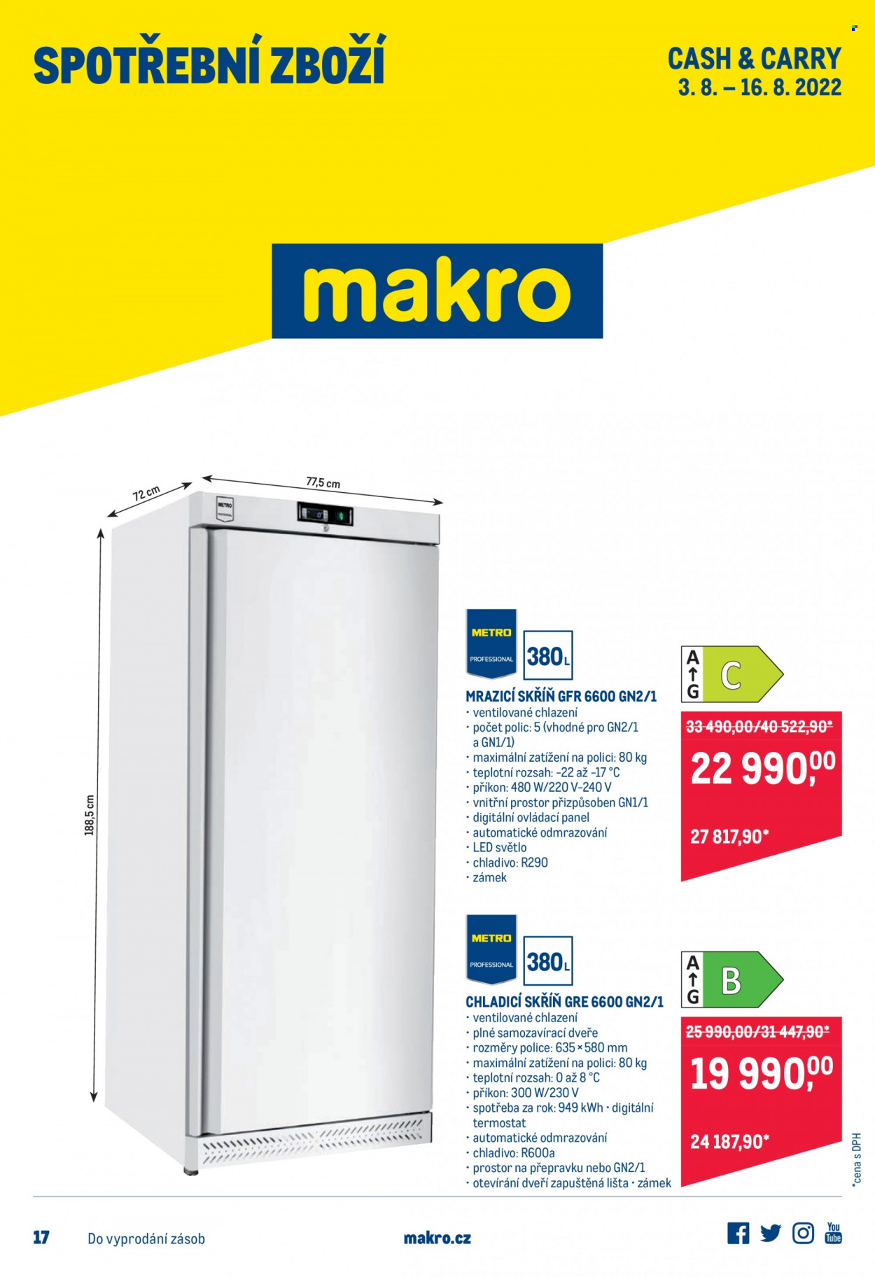 Leták MAKRO - 3.8.2022 - 16.8.2022. Strana 1
