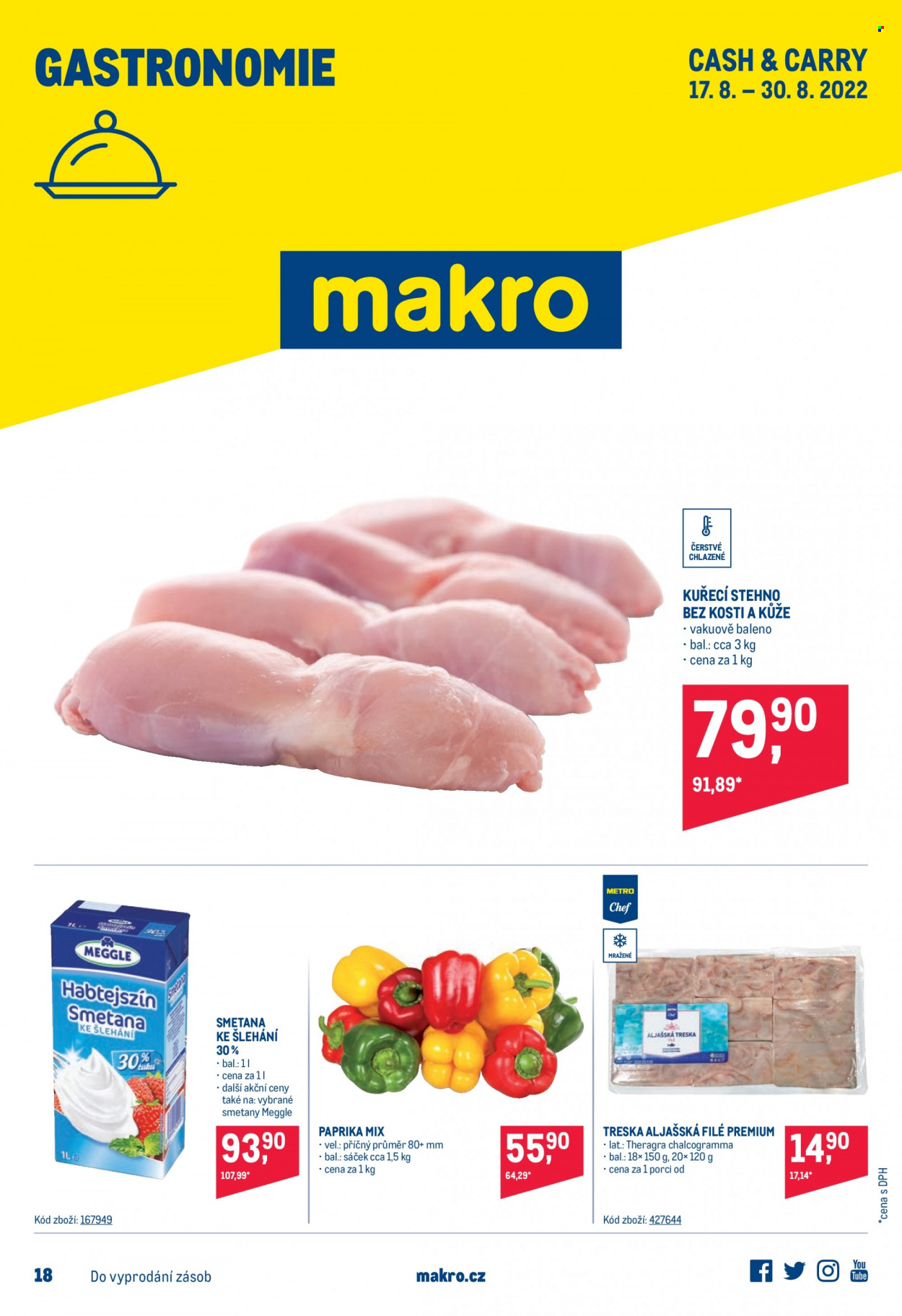 Leták MAKRO - 17.8.2022 - 30.8.2022. Strana 1