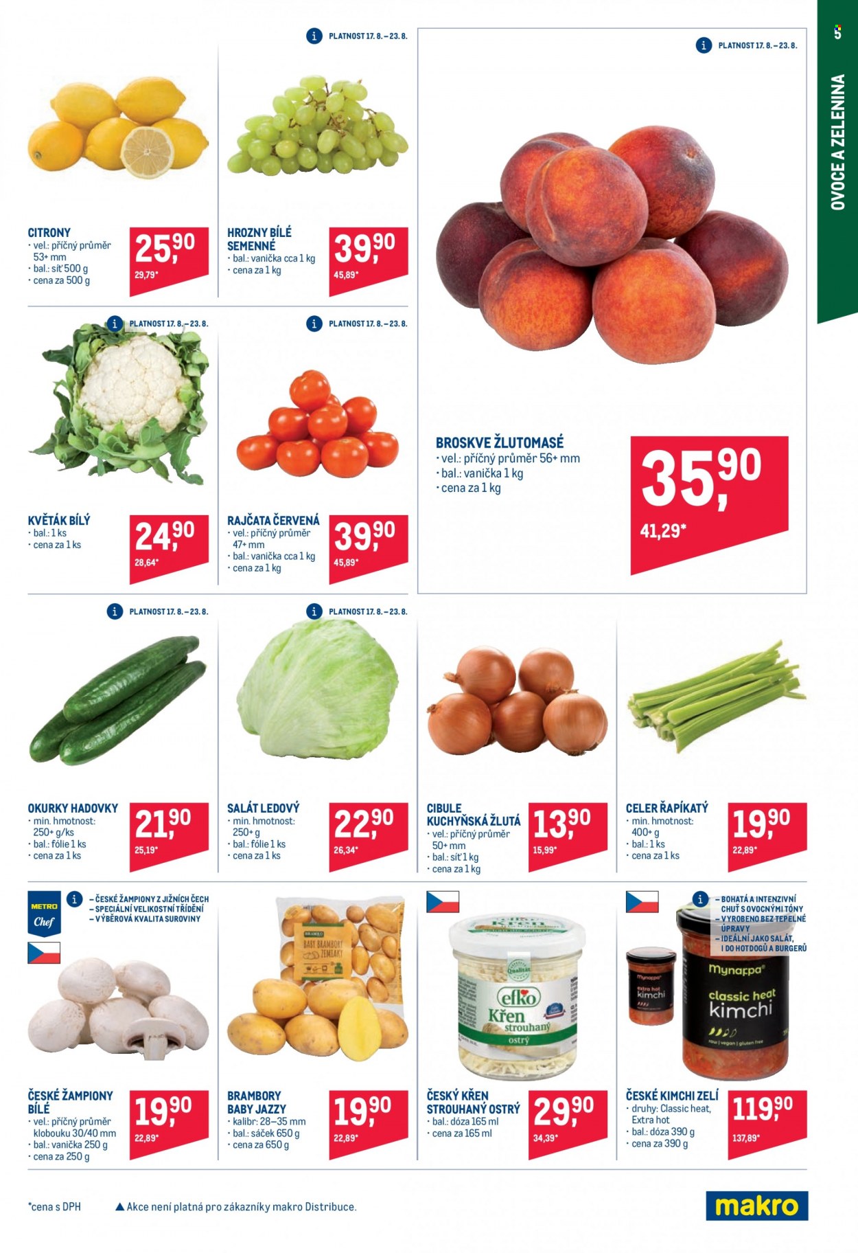 Leták MAKRO - 17.8.2022 - 30.8.2022. Strana 5