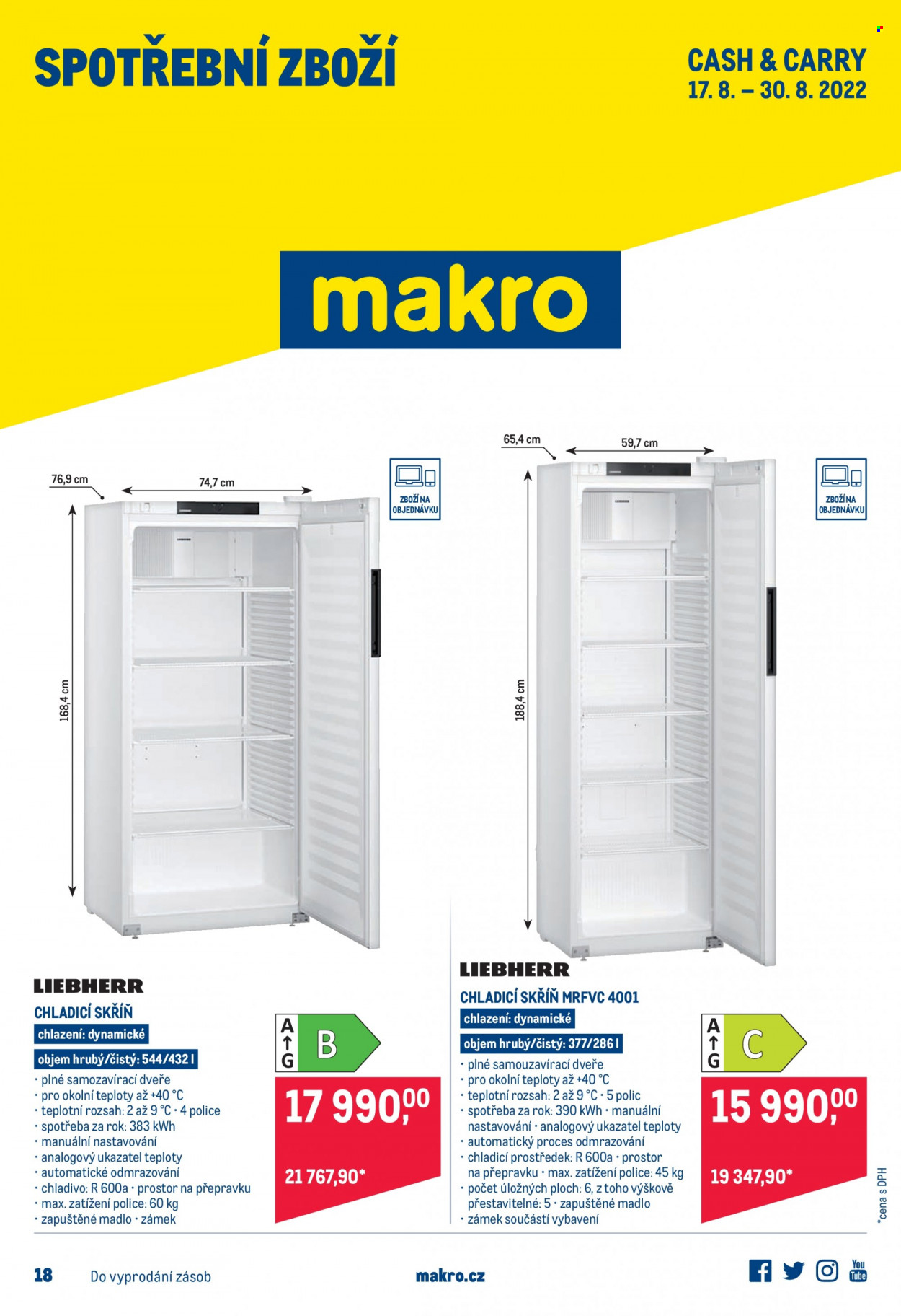 Leták MAKRO - 17.8.2022 - 30.8.2022. Strana 1