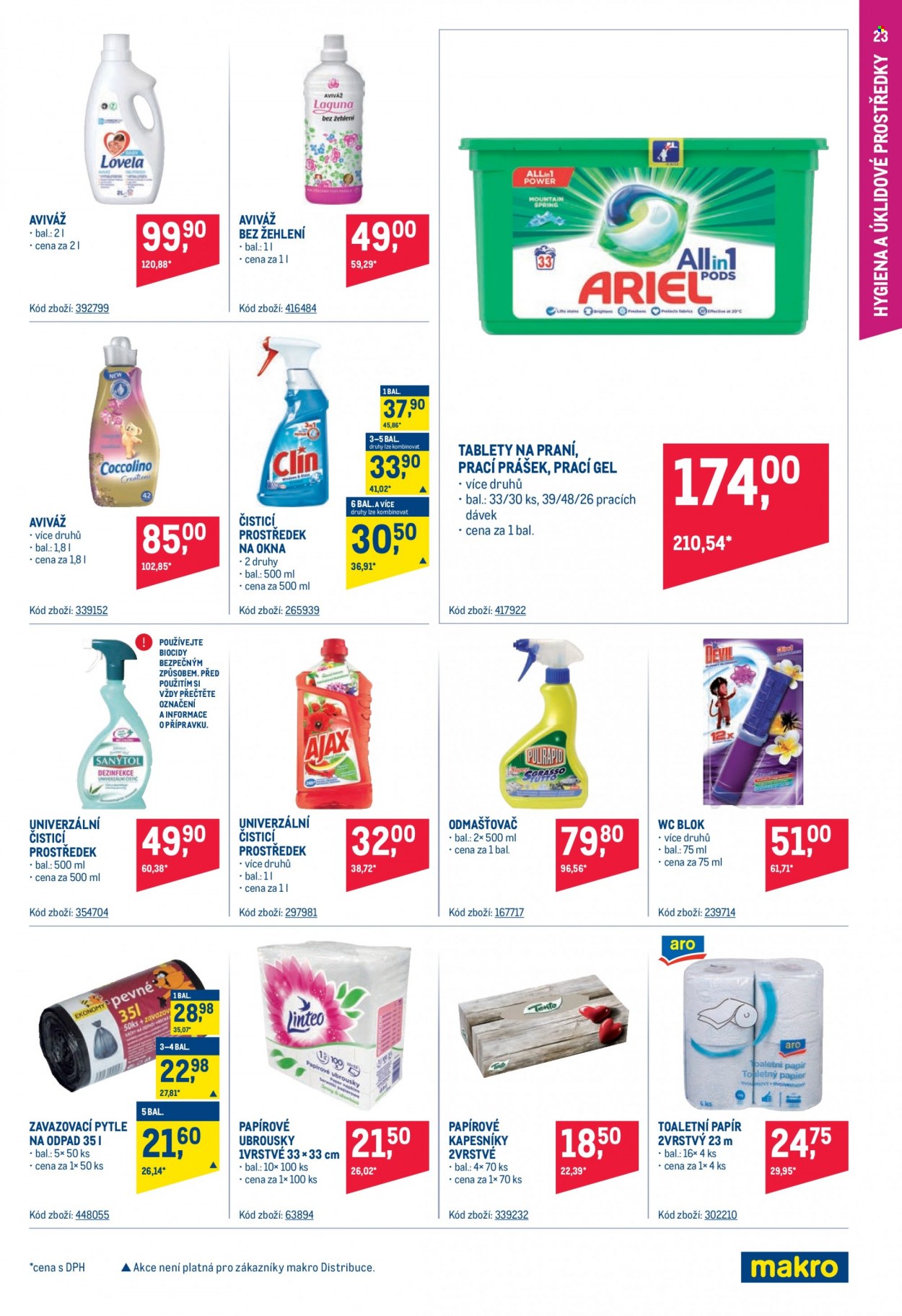 Leták MAKRO - 17.8.2022 - 30.8.2022. Strana 23