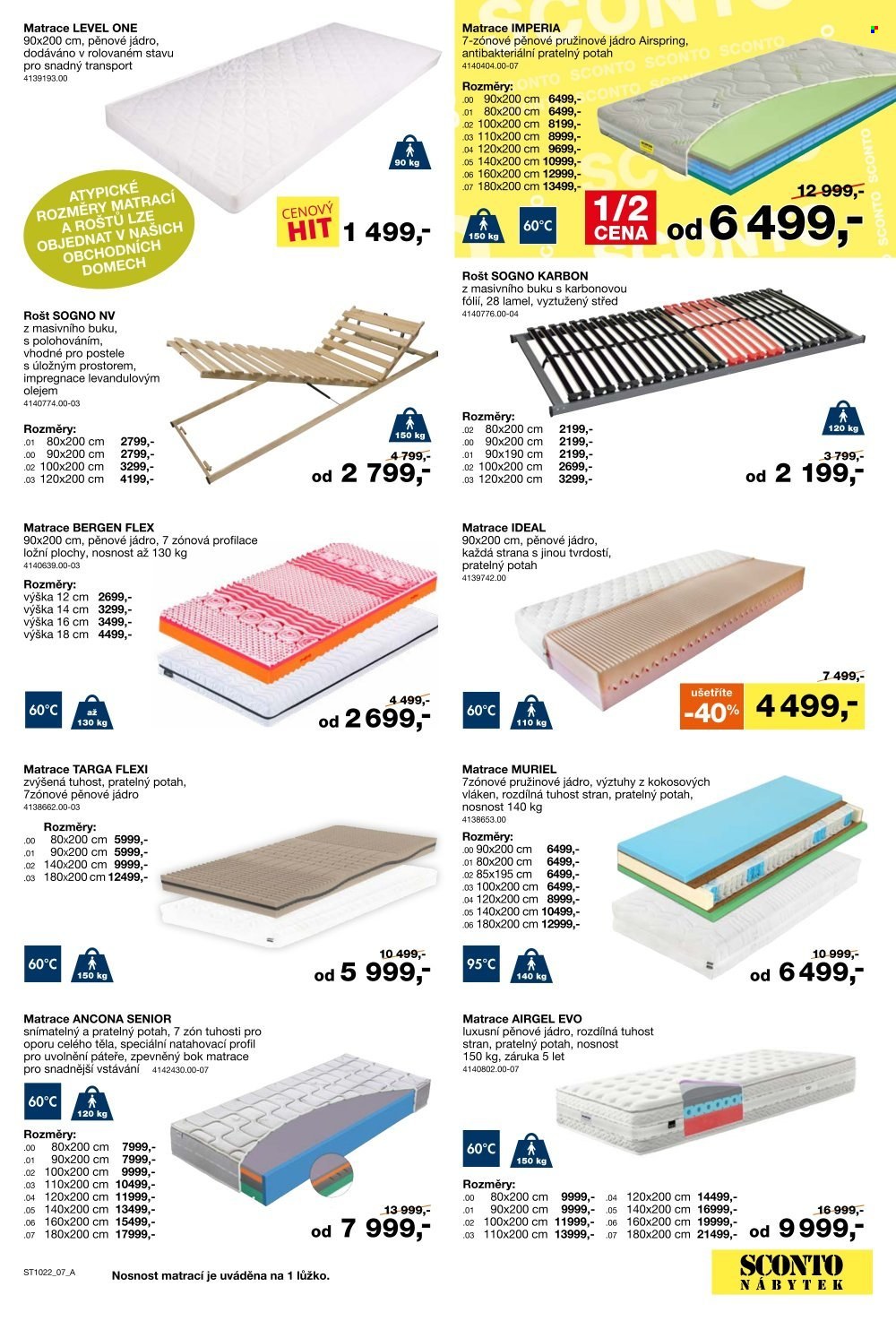 Leták SCONTO NÁBYTEK - 12.8.2022 - 1.9.2022. Strana 7