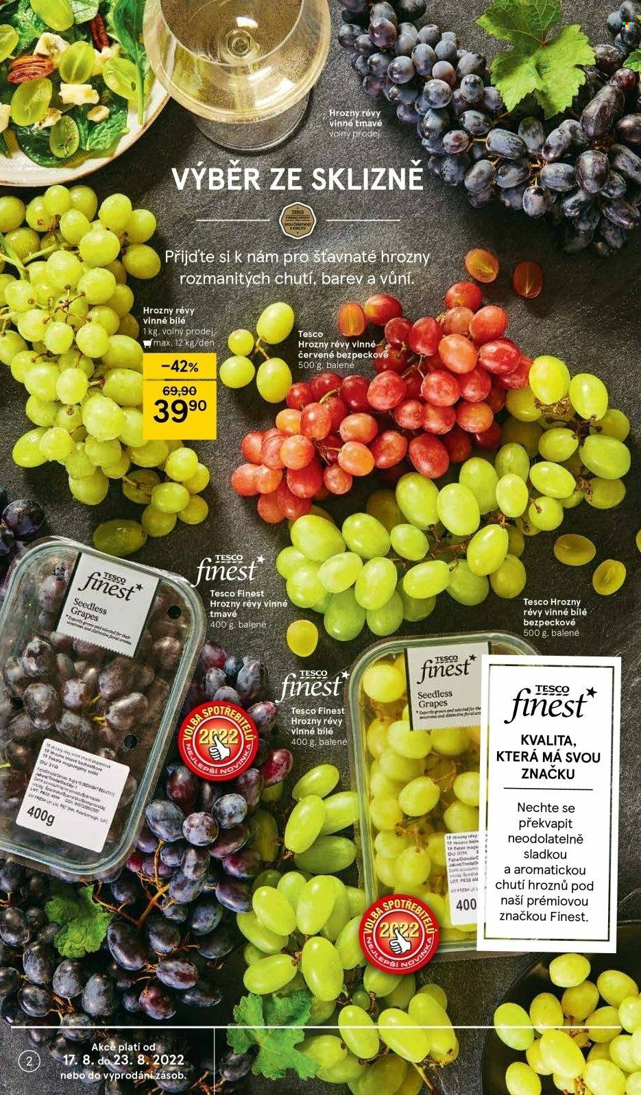 Leták TESCO - 17.8.2022 - 23.8.2022. Strana 2