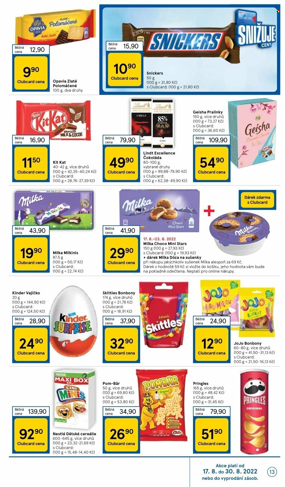 Leták TESCO - 17.8.2022 - 23.8.2022. Strana 13
