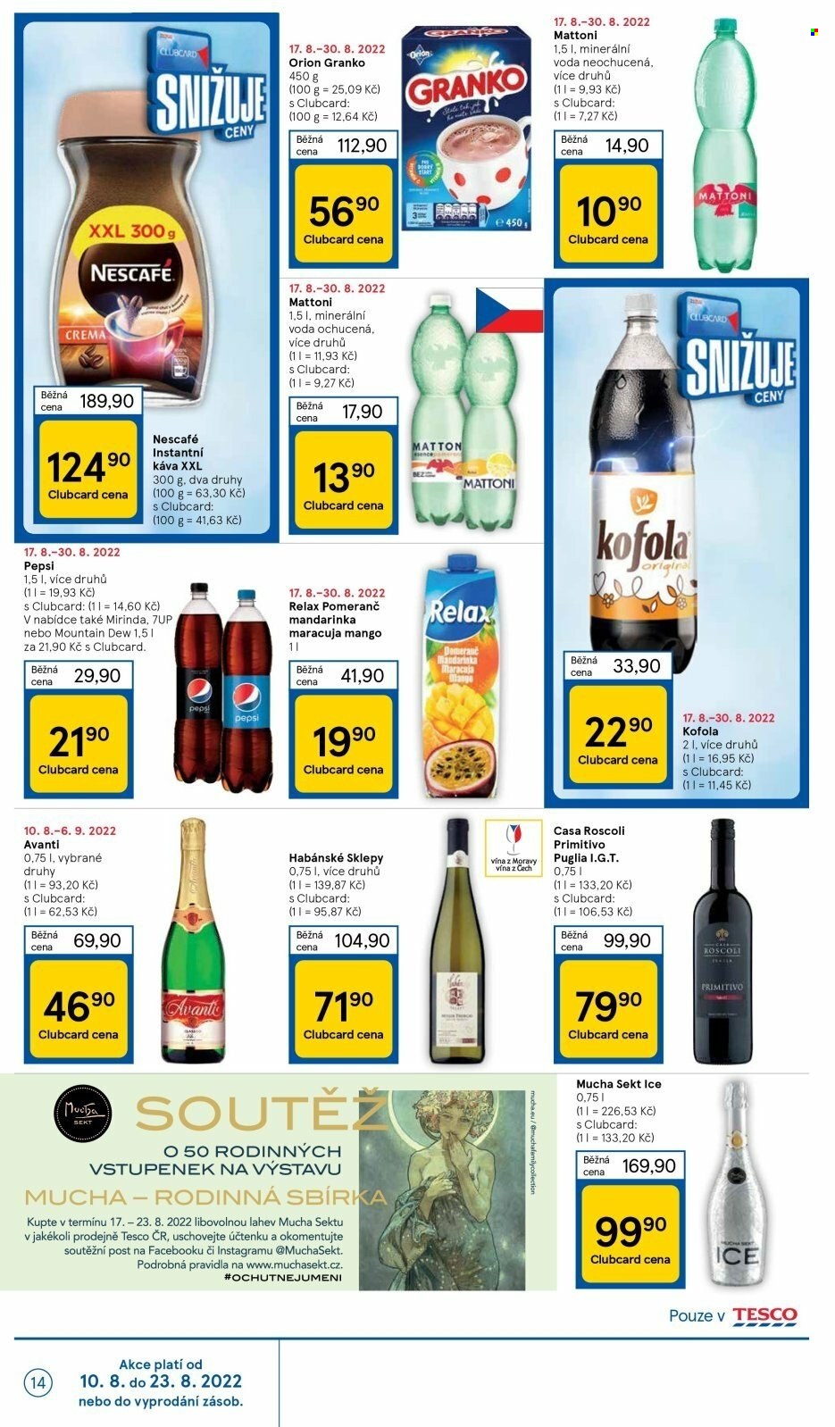 Leták TESCO - 17.8.2022 - 23.8.2022. Strana 14