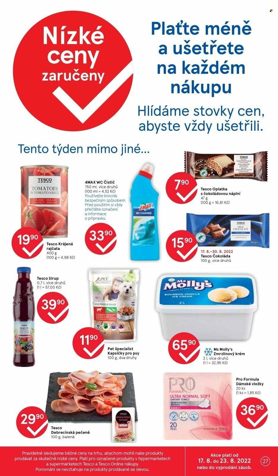 Leták TESCO - 17.8.2022 - 23.8.2022. Strana 27