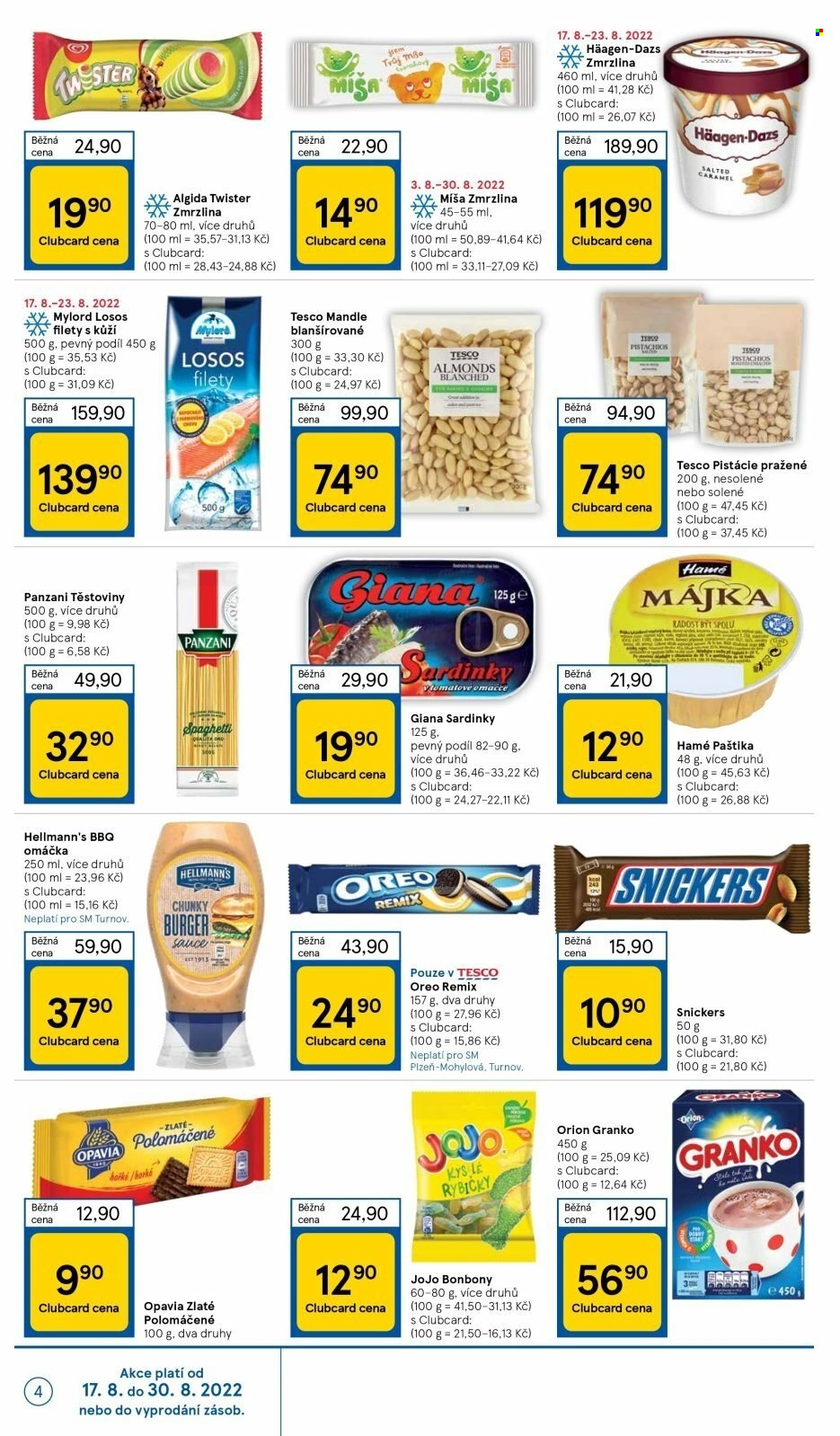 Leták TESCO supermarket - 17.8.2022 - 23.8.2022. Strana 4