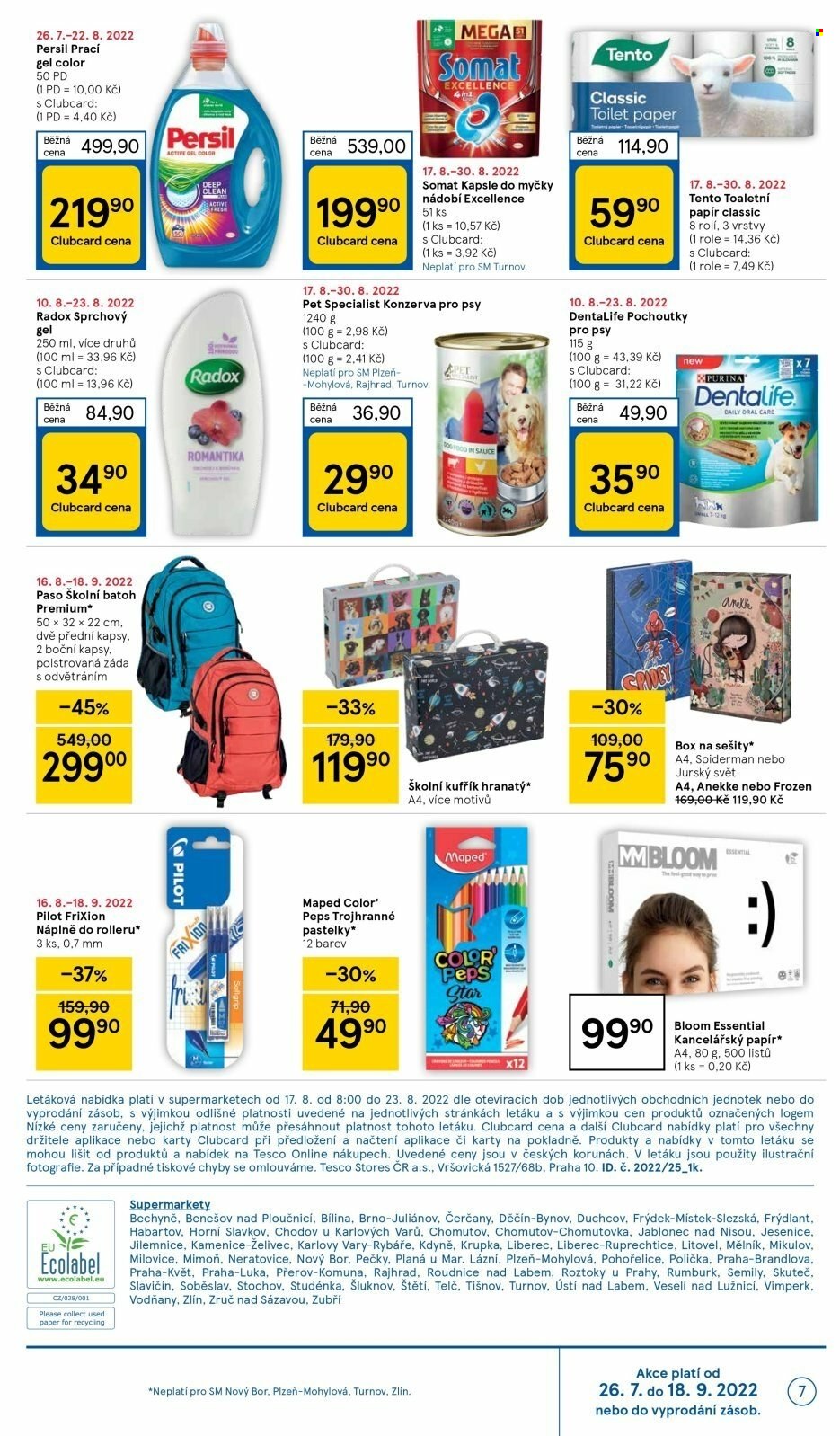 Leták TESCO supermarket - 17.8.2022 - 23.8.2022. Strana 7