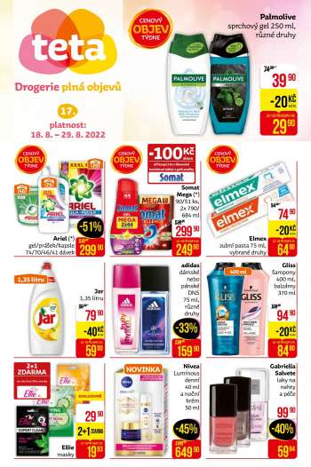 Leták Teta drogerie - 18.8.2022 - 29.8.2022.