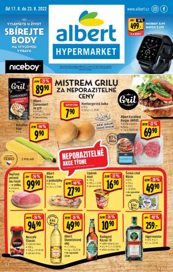Leták Albert Hypermarket - 17.8.2022 - 23.8.2022.