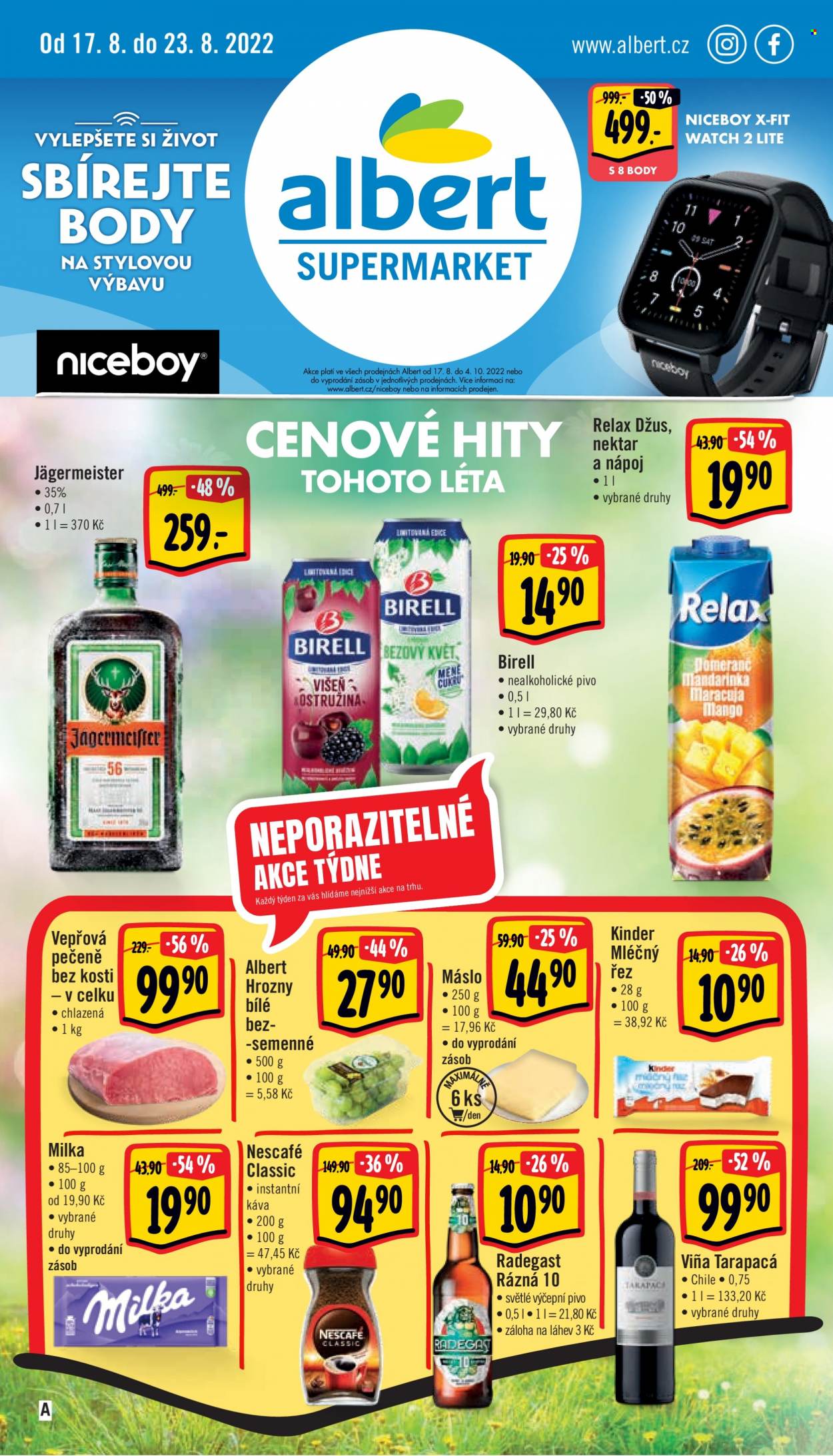 Leták Albert Supermarket - 17.8.2022 - 23.8.2022. Strana 1