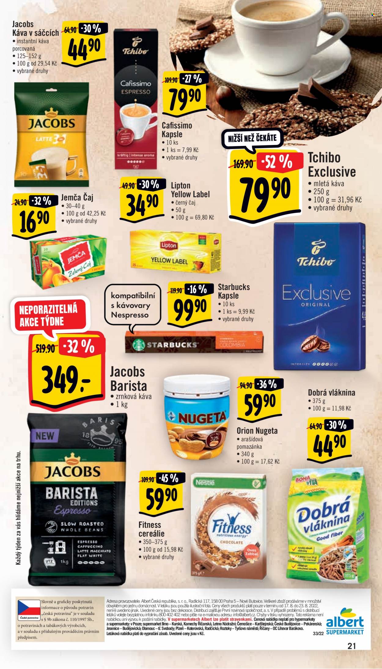 Leták Albert Supermarket - 17.8.2022 - 23.8.2022. Strana 21