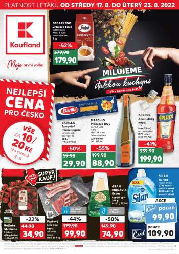 Leták Kaufland - 17.8.2022 - 23.8.2022.