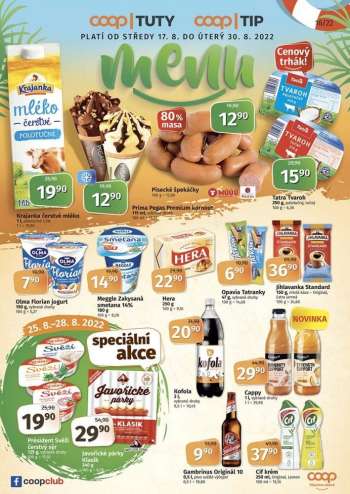 Leták coop TIP - 17.8.2022 - 30.8.2022.