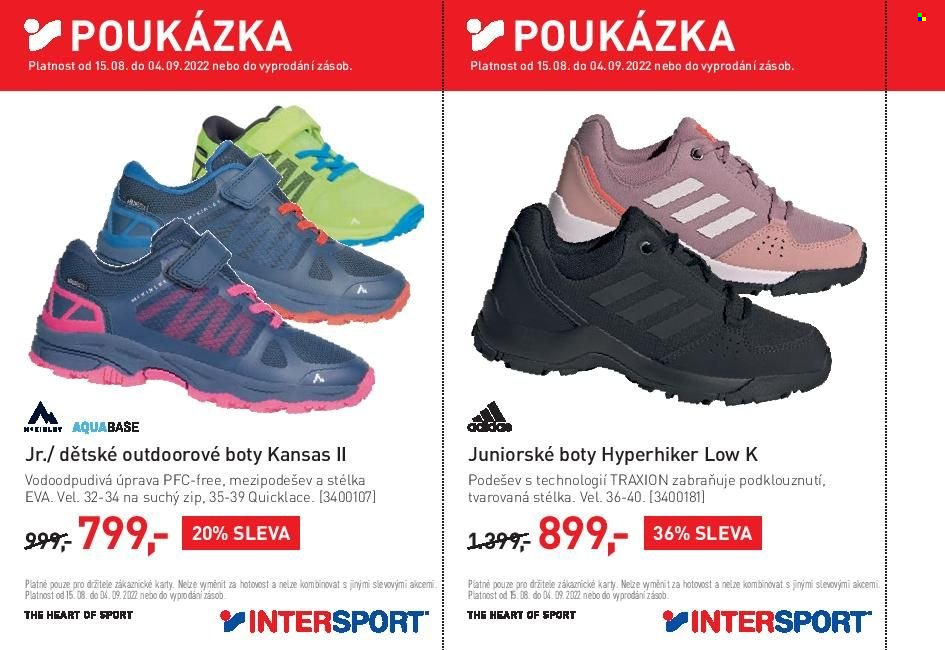 Leták INTERSPORT - 15.8.2022 - 4.9.2022. Strana 24