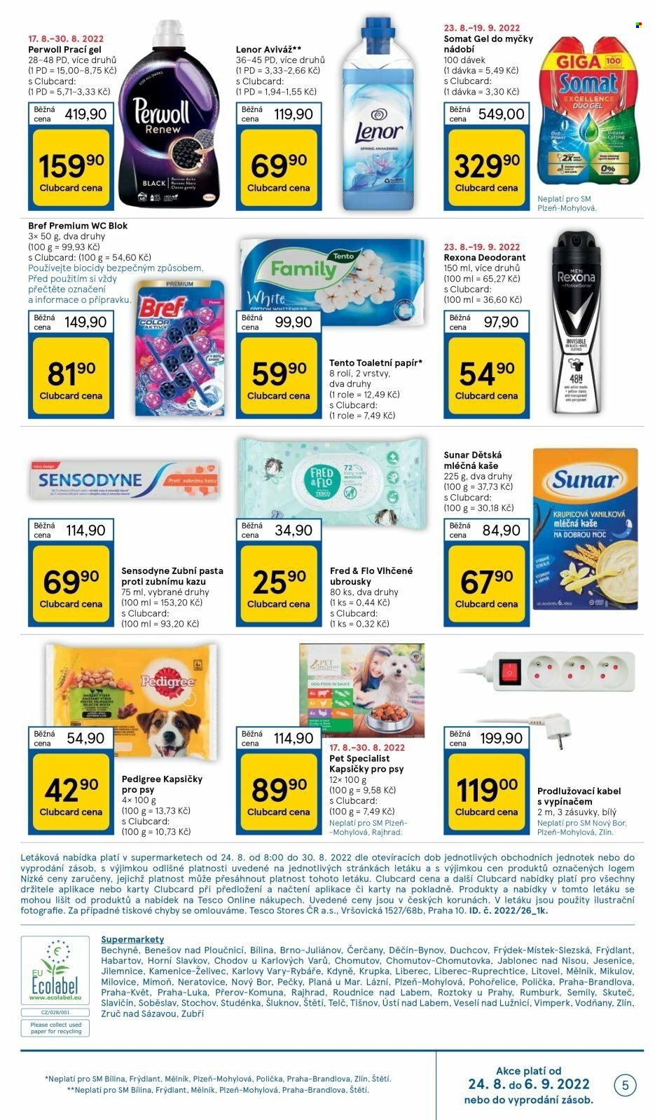 Leták TESCO supermarket - 24.8.2022 - 30.8.2022. Strana 5