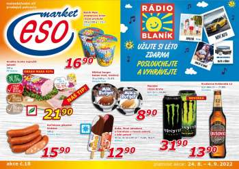 Leták ESO MARKET - 24.8.2022 - 4.9.2022.