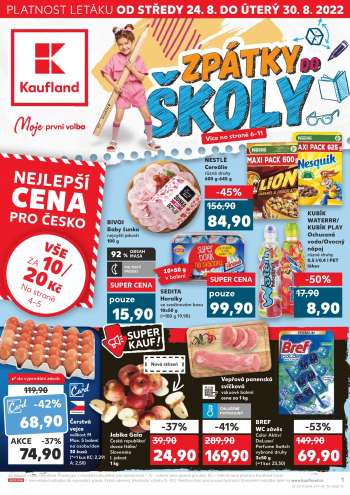 Leták Kaufland - 24.8.2022 - 30.8.2022.