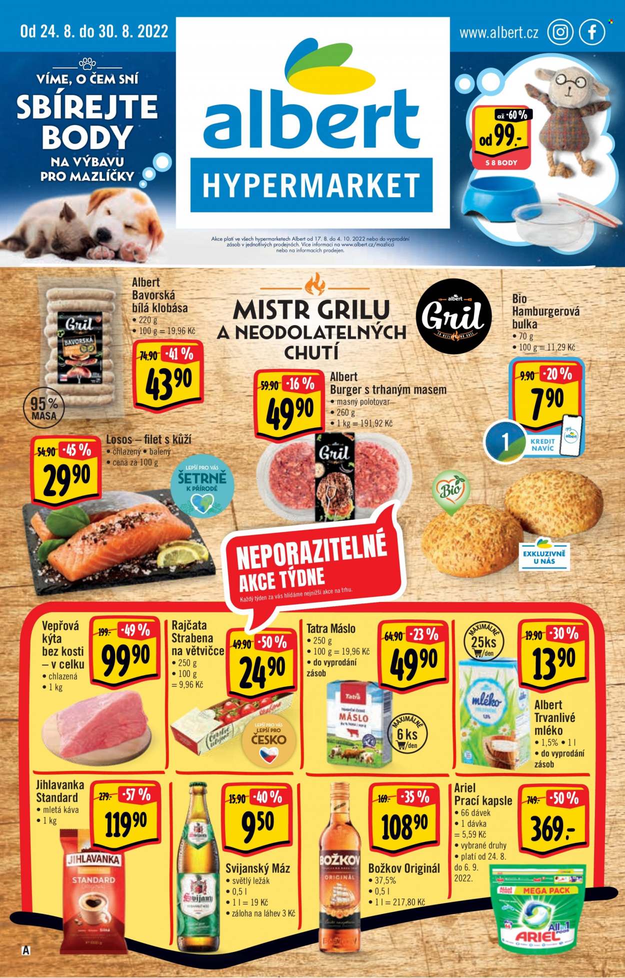 Leták Albert Hypermarket - 24.8.2022 - 30.8.2022. Strana 1