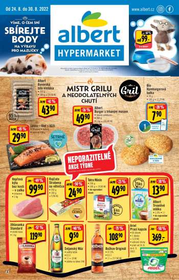 Leták Albert Hypermarket - 24.8.2022 - 30.8.2022.