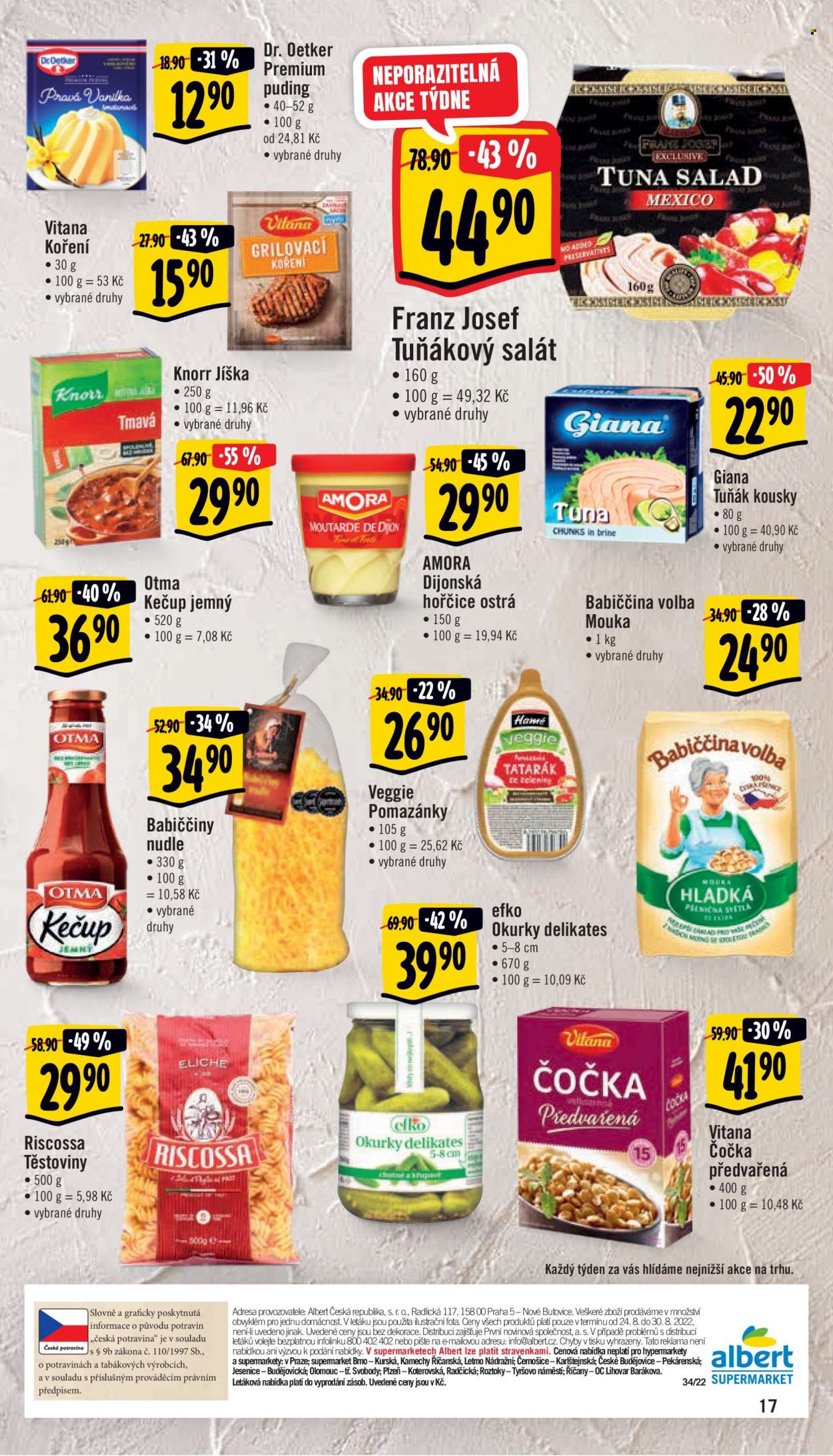 Leták Albert Supermarket - 24.8.2022 - 30.8.2022. Strana 17