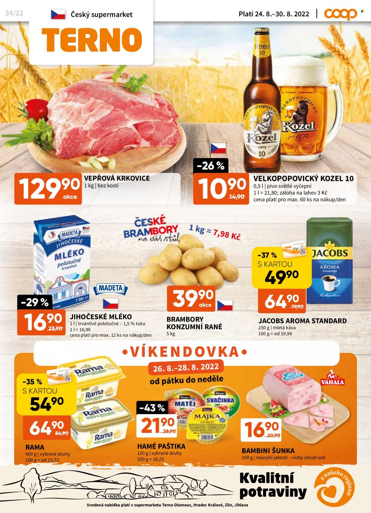 Leták coop TERNO - 24.8.2022 - 30.8.2022. Strana 1