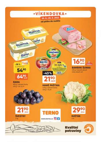 Leták coop TERNO - 26.8.2022 - 28.8.2022.
