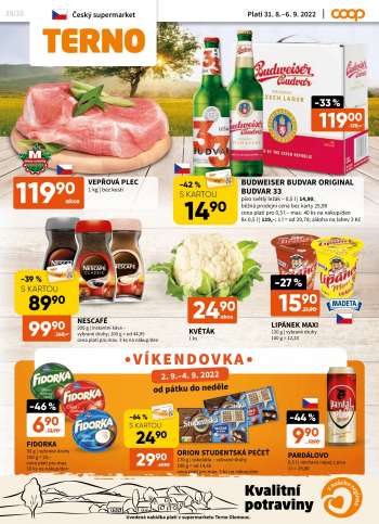 Leták coop TERNO - 31.8.2022 - 6.9.2022.
