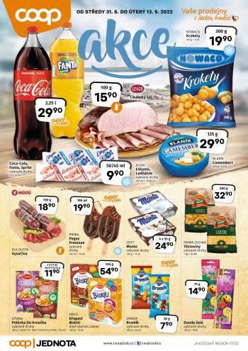 Leták coop JEDNOTA - 31.8.2022 - 13.9.2022.