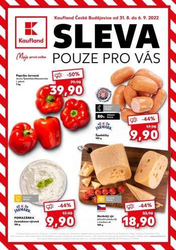 Leták Kaufland - 31.8.2022 - 6.9.2022.