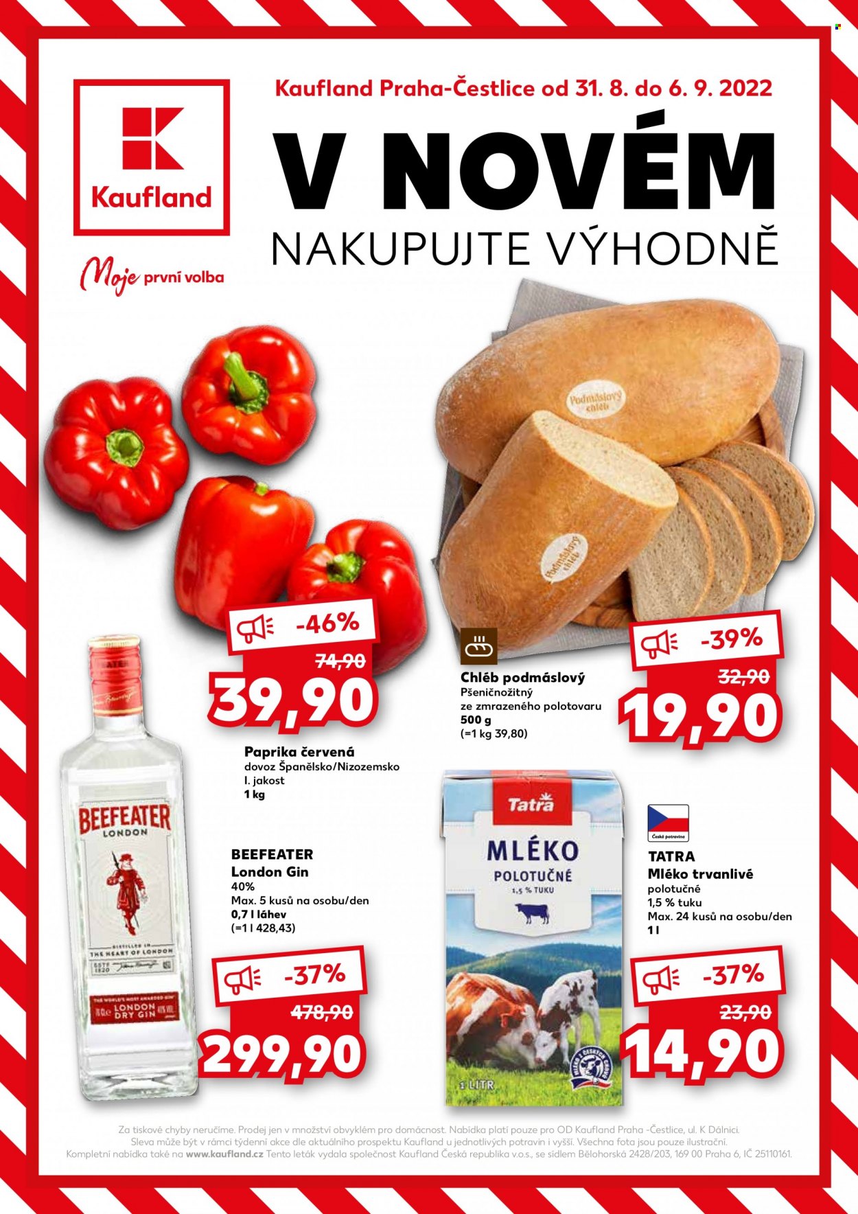 Leták Kaufland - 31.8.2022 - 6.9.2022. Strana 1