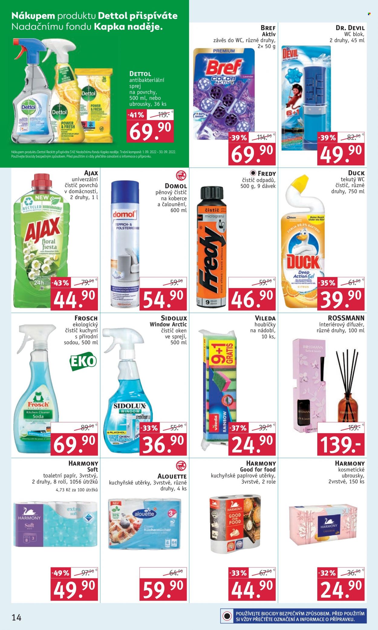 Leták ROSSMANN - 31.8.2022 - 13.9.2022. Strana 14