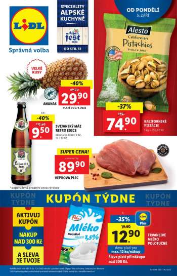 Leták Lidl - 5.9.2022 - 11.9.2022.