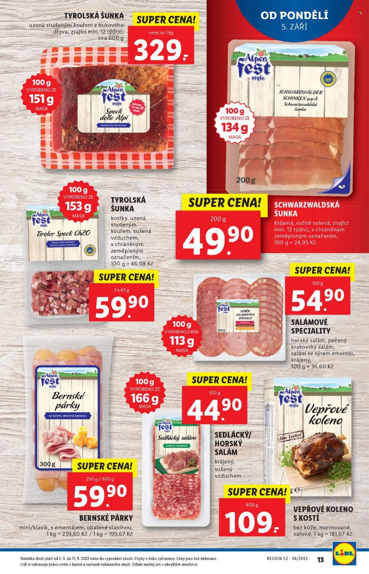 Leták Lidl - 5.9.2022 - 11.9.2022. Strana 13