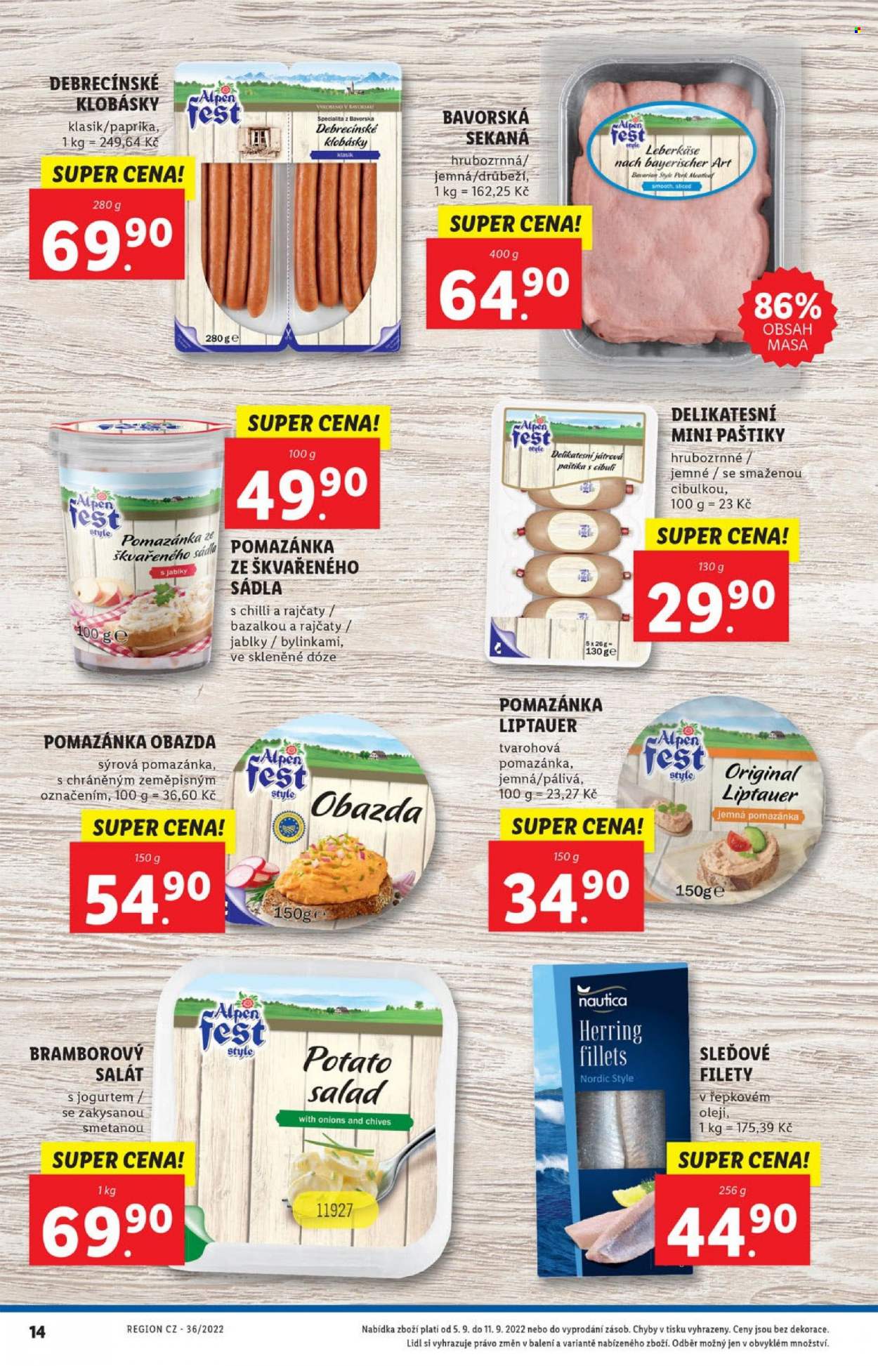 Leták Lidl - 5.9.2022 - 11.9.2022. Strana 14
